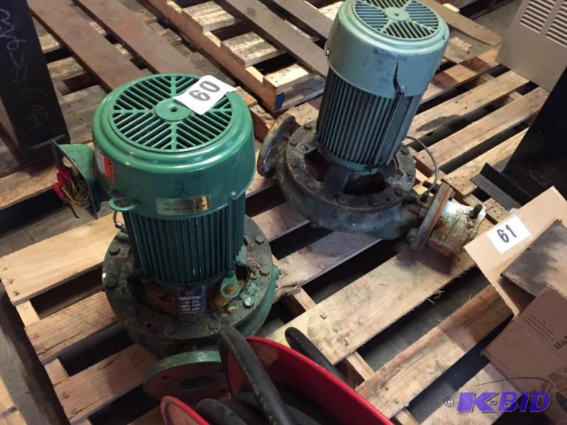 lot 60 image: 2 heavy duty industrial pump units....