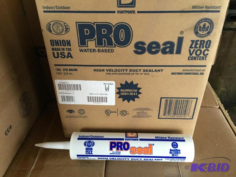 lot 72 image: 6 cases (boxes) of 25 count tubes of ProSeal ...