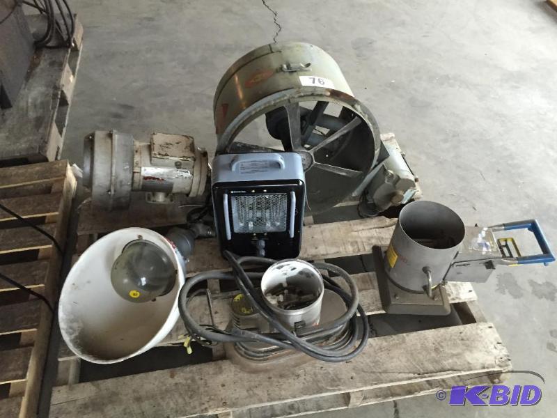 lot 76 image: Pallet lot of misc industrial items....