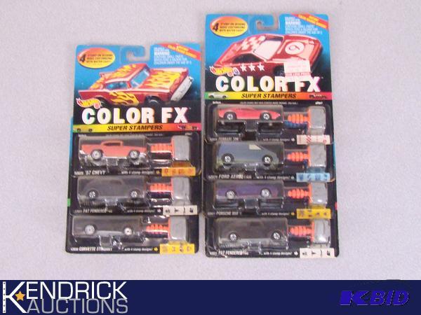 7 New Hot Wheels Color FX Super Stampers Cars