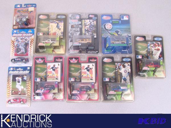 Lot of 10 New NFL, and MLB Themed 164 Scale Die Cast Cars