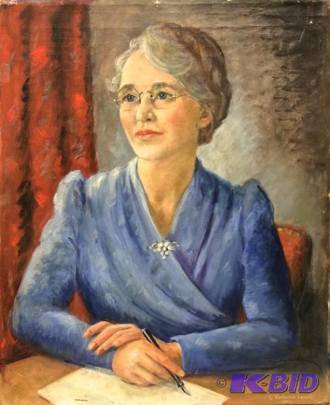 Original Oil Portrait of woman Signed Circa 1839