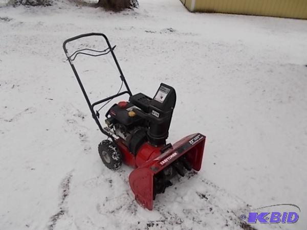 Craftsman 22&quot 2 stage self propelled sno...