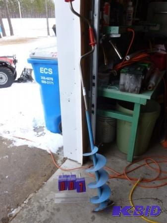 8&quot hand ice auger. As shown. Terms. Cash...