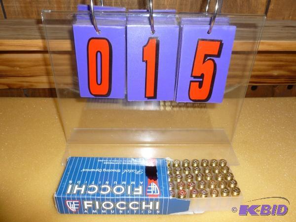 lot 15 image: Box of 40 caliber ammo. 50 cartridges. As sho...
