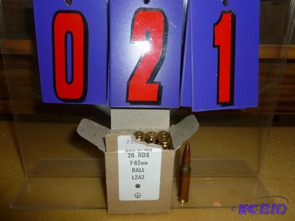 lot 21 image: 7.62 x 51 &quot308" ball military ammo....