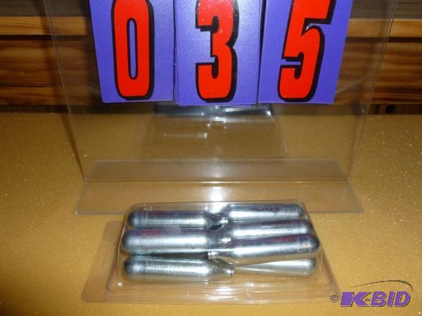lot 35 image: Box of 10 co2 air cartridges. As shown. Terms...