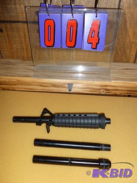 lot 4 image: Tippmann 14" ar barrel with 2 9" ba...