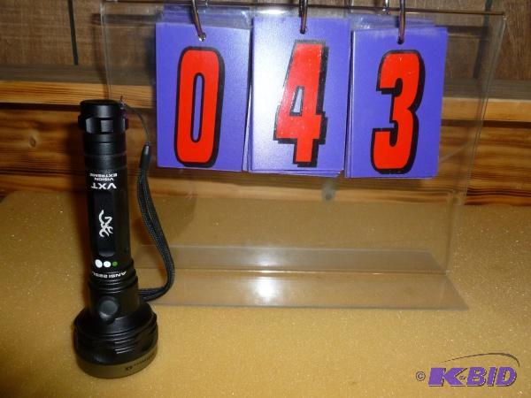 lot 43 image: Browning led flashlight. As shown. Appears li...
