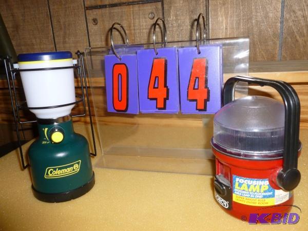 lot 44 image: 2 camping lights. As shown. Appear new. Terms...