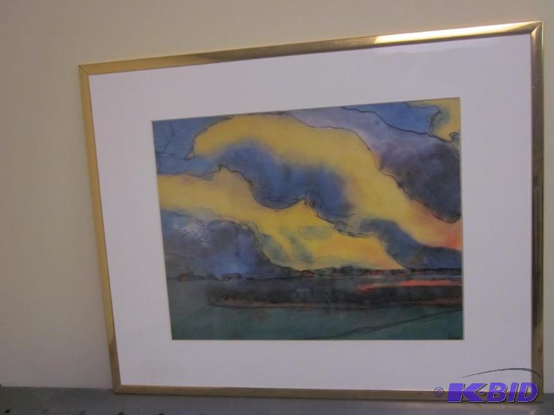 lot 28 image: Vintage German print by Emily Nobole.   ...