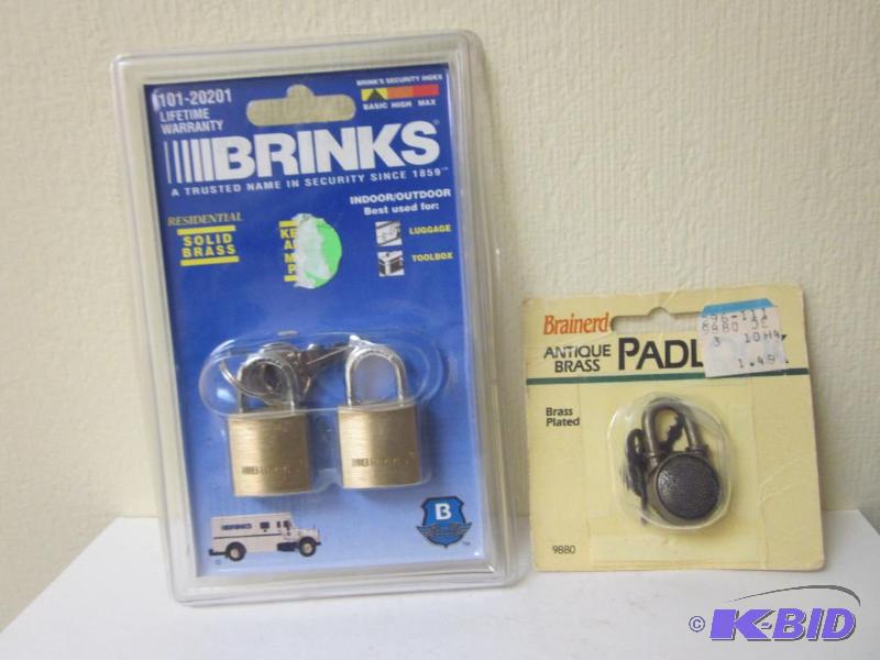 lot 46 image: Pair of pad locks in packages.     ...
