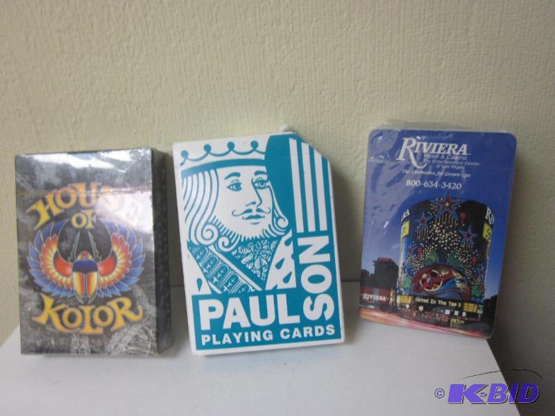 lot 47 image: Lot of un-opened vintage Casino playing cards...