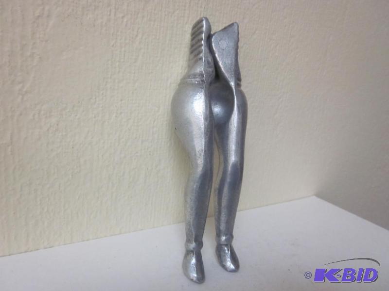 lot 48 image: Vintage novelty metal nut cracker.   &nb...