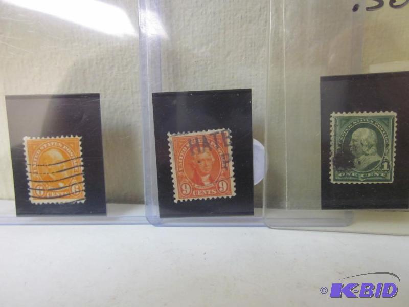 lot 58 image: Lot of (3) old stamps.       ...