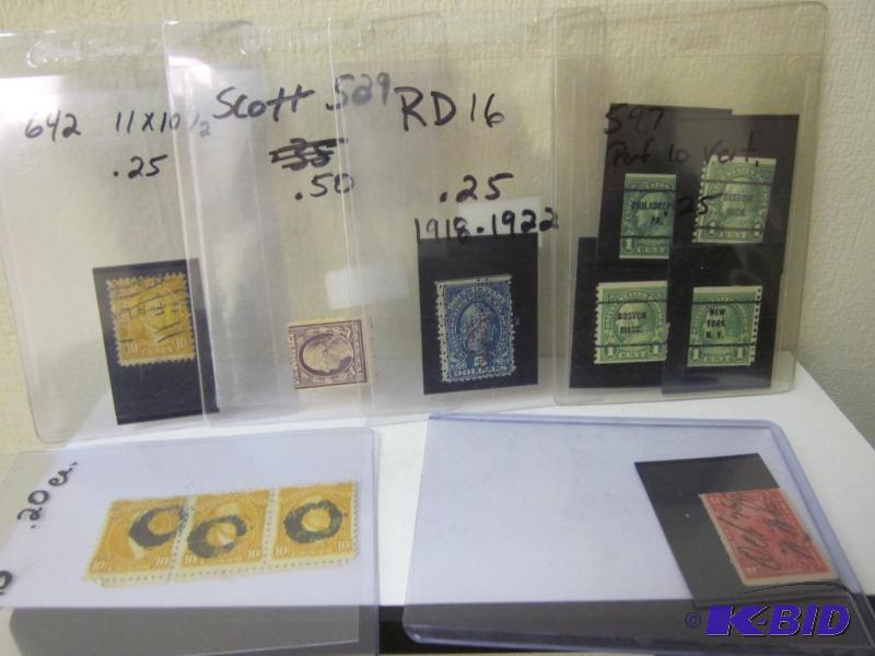 lot 65 image: Lot of old stamps, including line pairs.  &nb...