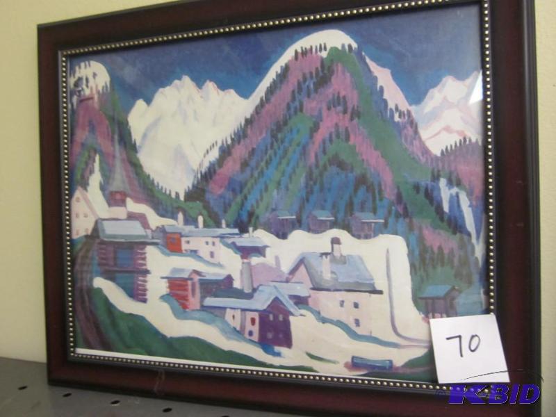 lot 70 image: Vintage framed German print Carl.     &n...