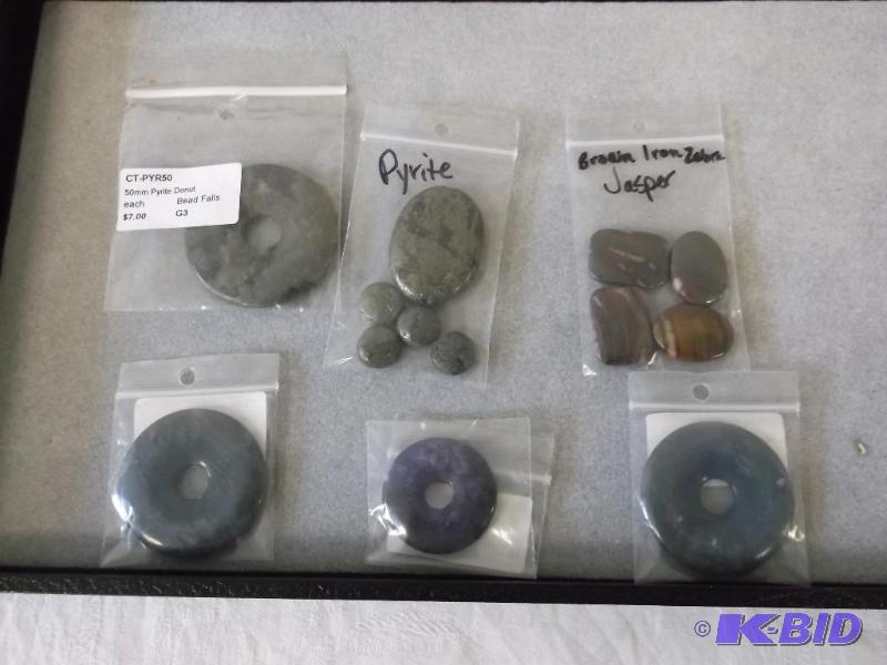 Pyrite &amp Blue Agate Donuts &amp other st...