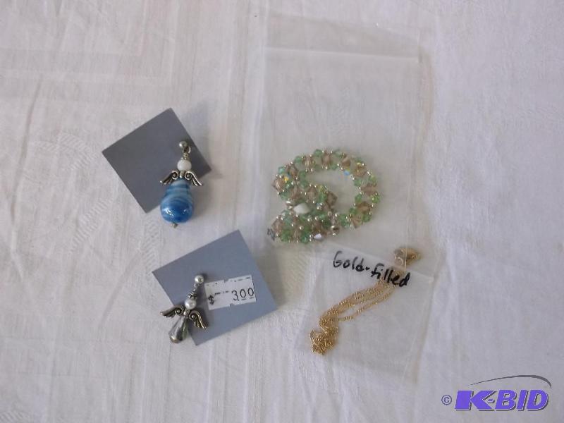 Angels gold filled bracelet &amp Crystal bra...