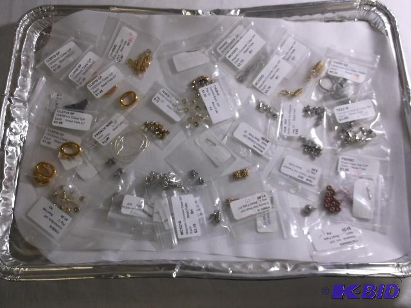 Earring backs, Necklace converters ring clasp...