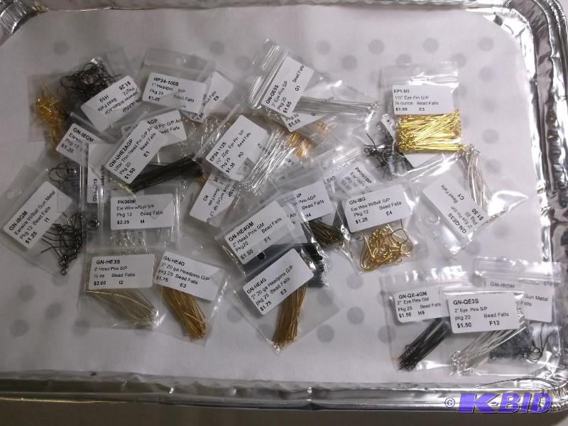 Eye pins, headpins and ear wires....