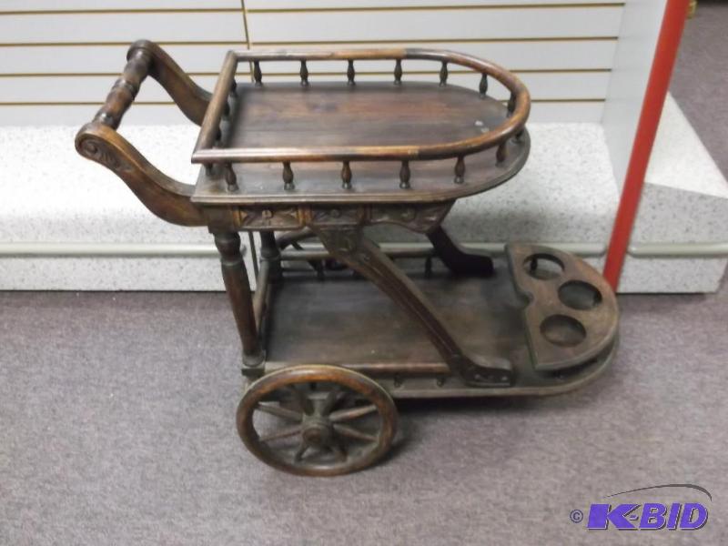 Vintage wine cart....
