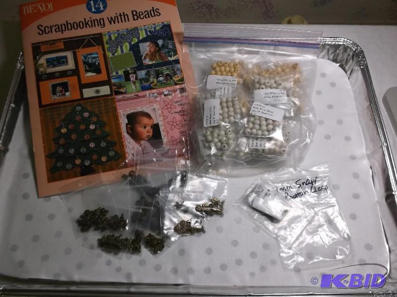 Snap clasp, Book, Wood beads....