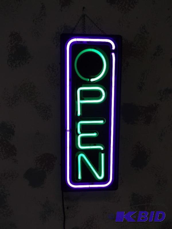 Neon open sign....