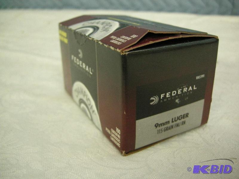 Federal 9mm Luger shells
