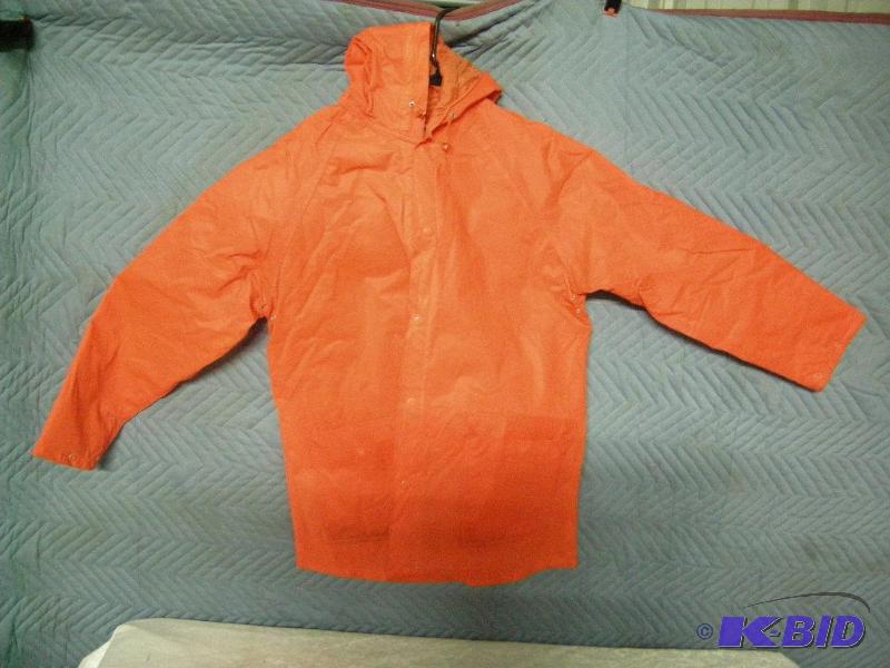 Orange quilted jacket