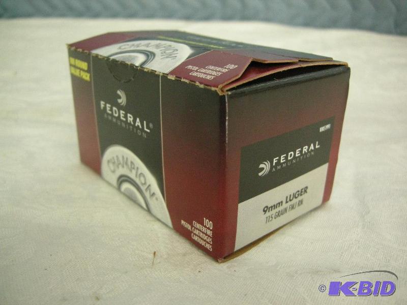 Federal 9mm Luger shells