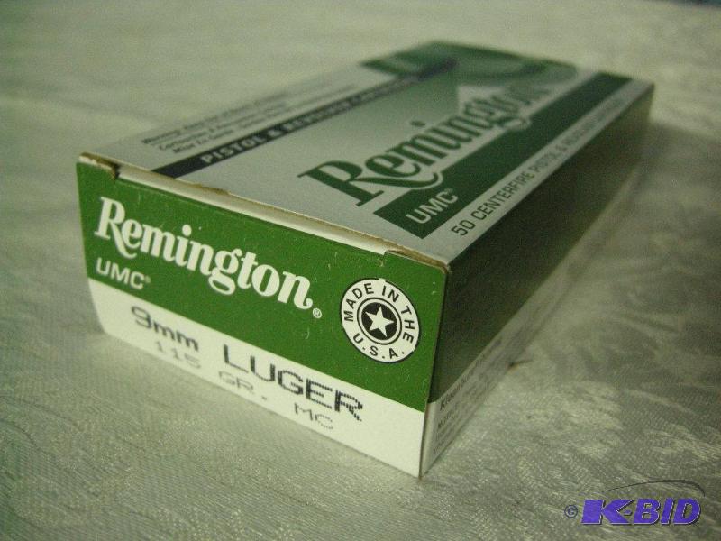 Remington 9mm Luger rounds