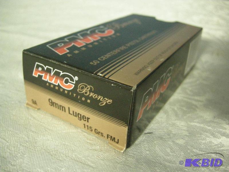 PMC Bronze 9mm Luger rounds