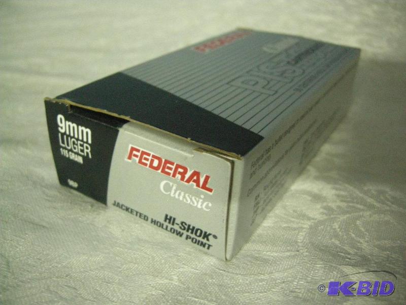 Federal 9mm Luger rounds