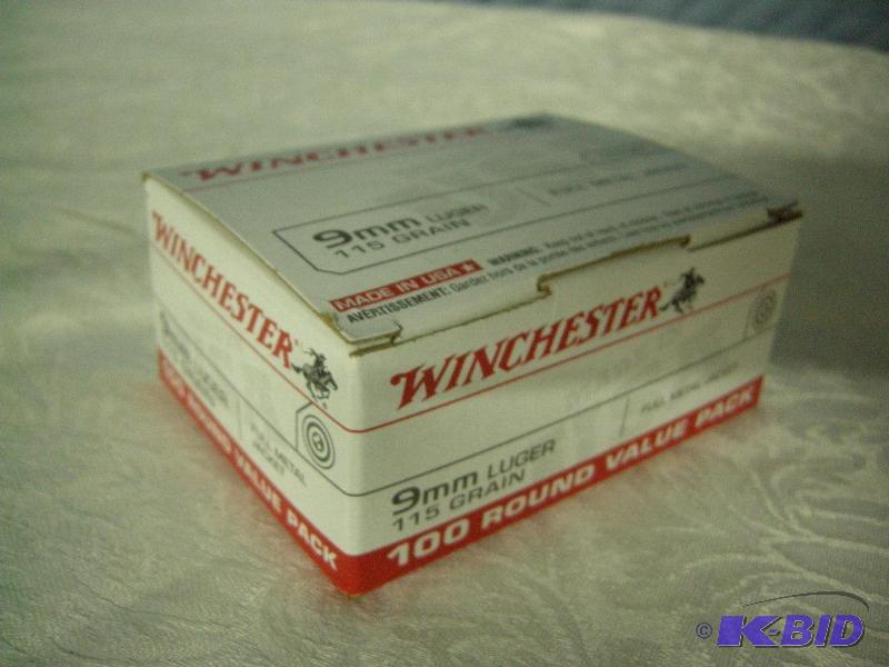 Winchester 9mm Luger rounds