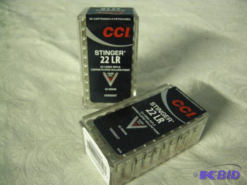 CCI Stinger .22 LR rounds