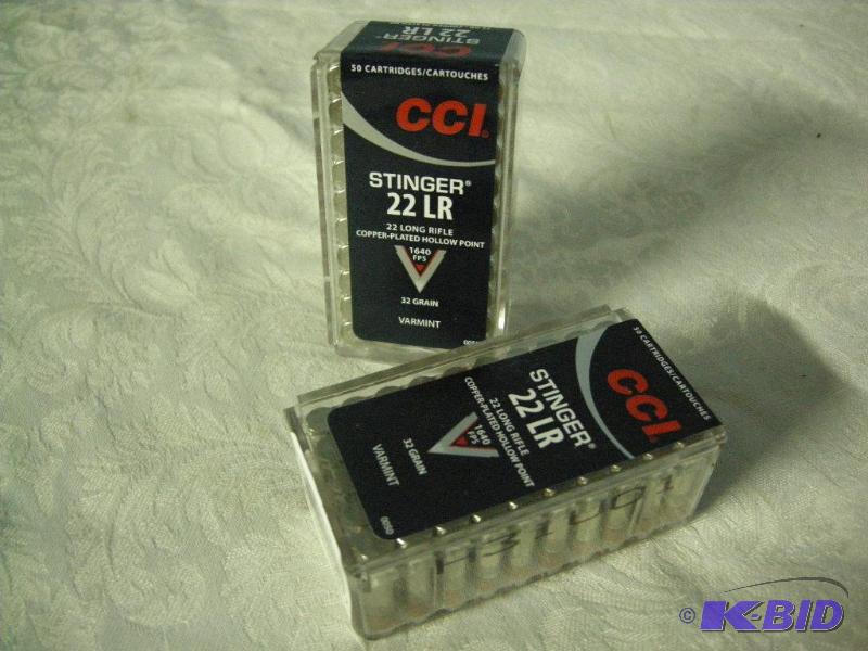 CCI Stinger .22 LR rounds
