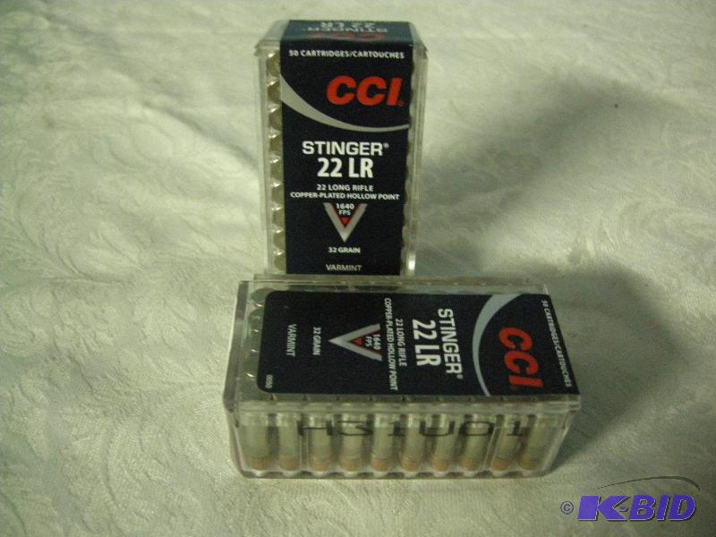 CCI Stinger .22 LR rounds
