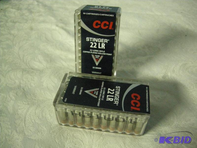 CCI Stinger .22 LR rounds