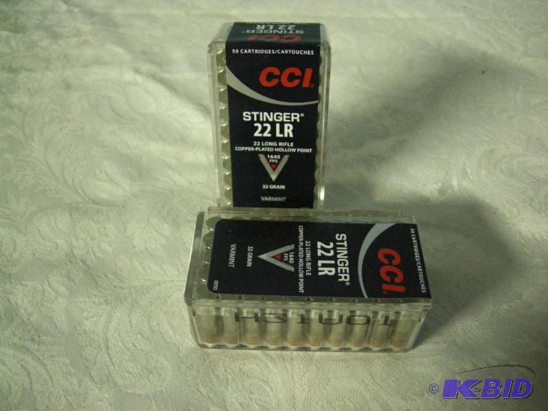 CCI Stinger .22 LR rounds