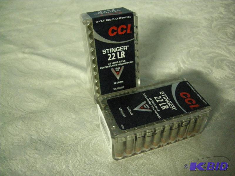 CCI Stinger .22 LR rounds