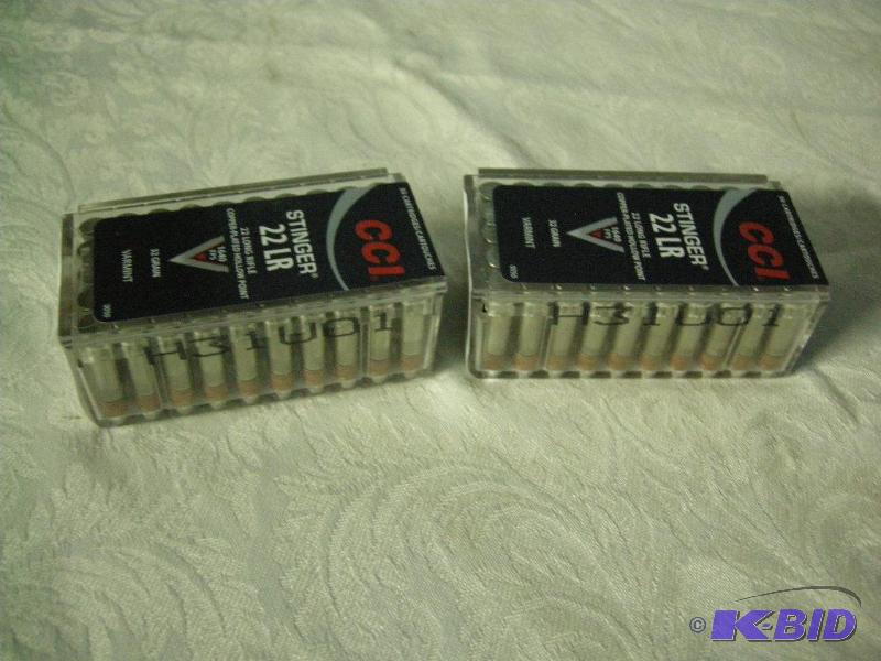 CCI Stinger .22 LR rounds