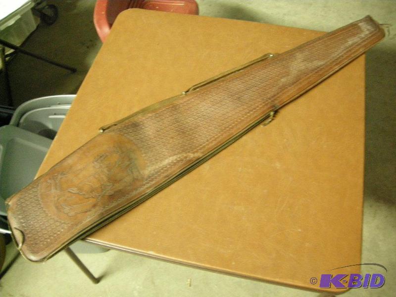 Vintage leather gun case