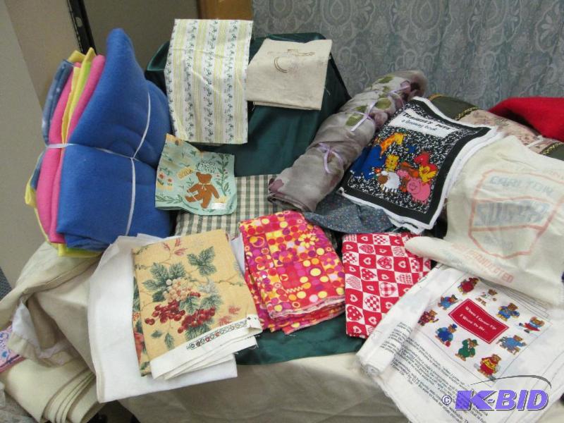 Assortment of Fabrics some fleece, some regul...