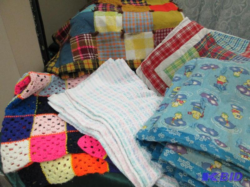 Qty 5 different size blankets...