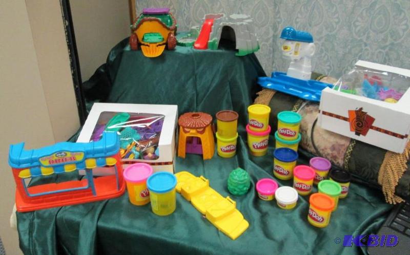 Assortment of play-doh and play-doh toys...