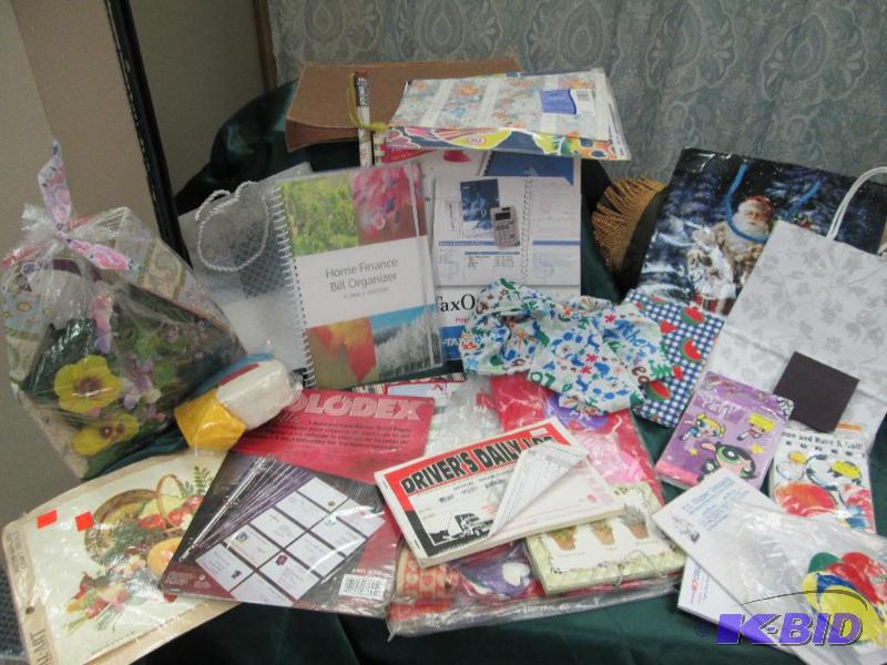 Wrapping paper, bags, Home Finance bill organ...