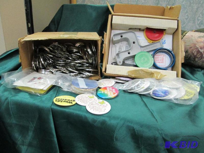 Button Maker and some supplies...