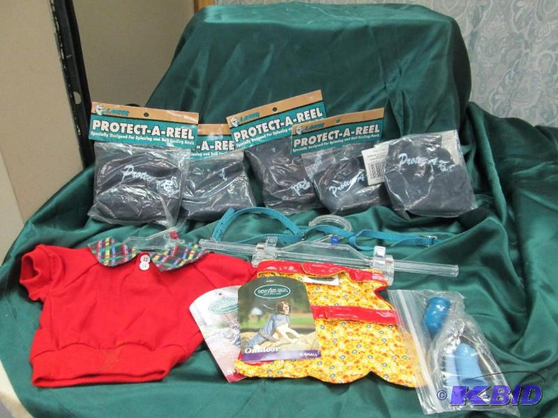 Qty 5 Protect-a-reel and 2 outfit for dogs, c...