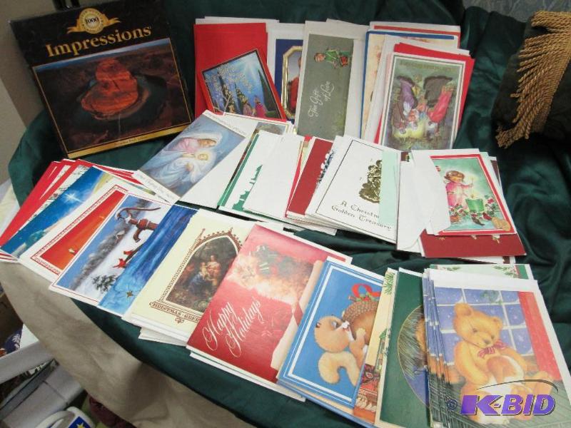 Assortment of Christmas cards and a 1000 Impr...